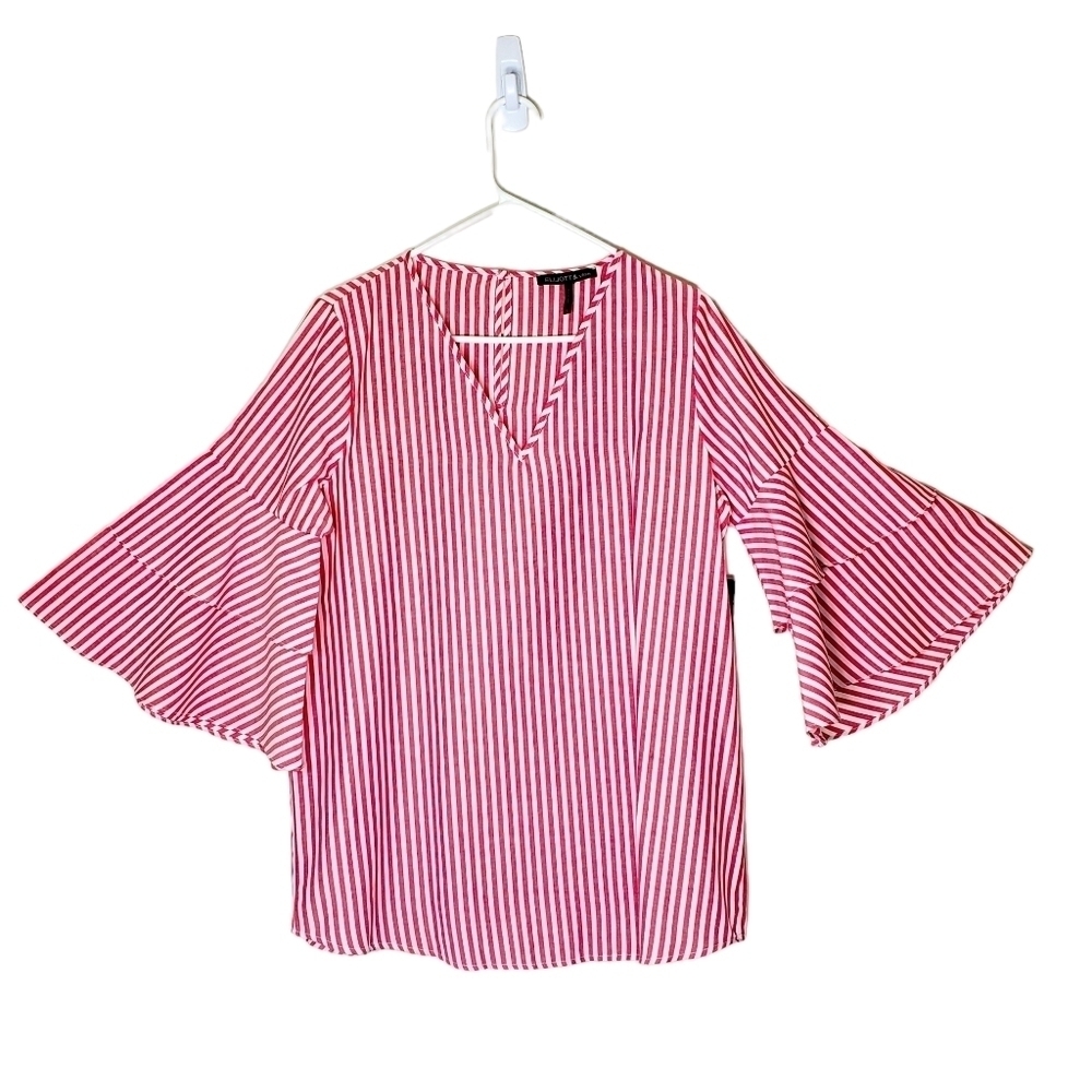 Elliott And Vine Red/White Stripe Top. NWT